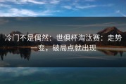 冷门不是偶然：世俱杯淘汰赛：走势一变，破局点就出现