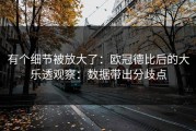 有个细节被放大了：欧冠德比后的大乐透观察：数据带出分歧点